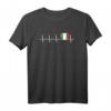 Herzschlag Herzlinie Herzfrequenz Italien Fahne - Patriotisches Italy T-Shirt für Fans und Liebhaber