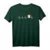 Herzschlag Herzlinie Herzfrequenz Italien Fahne - Patriotisches Italy T-Shirt für Fans und Liebhaber