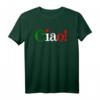 Ciao! - Begrüßung in italienischen Flaggenfarben - Niedliches T-Shirt für Italienurlaub und Reisegeschenke