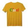 Ciao! - Begrüßung in italienischen Flaggenfarben - Niedliches T-Shirt für Italienurlaub und Reisegeschenke