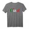 Ciao! - Begrüßung in italienischen Flaggenfarben - Niedliches T-Shirt für Italienurlaub und Reisegeschenke