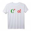 Ciao! - Begrüßung in italienischen Flaggenfarben - Niedliches T-Shirt für Italienurlaub und Reisegeschenke