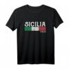 Sizilien italienisches Souvenir T-Shirt - Klassisch geschnitten, doppelt genähter Saum, ideales Geschenk für Italienliebhaber