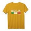 Sizilien italienisches Souvenir T-Shirt - Klassisch geschnitten, doppelt genähter Saum, ideales Geschenk für Italienliebhaber