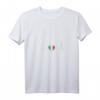 Damen T-Shirt mit Herzschlag Italien und italienischer Flagge - Stolzer Italiener, V-Ausschnitt, Vintage Design für Italienliebhaber