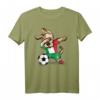 Dabbing Dog Italien Fußball T-Shirt – Lustiges Hundesportshirt für Italienische Fußballfans, Trainer und Freunde, Perfekt für Geburtstage & Turniere
