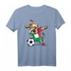 Dabbing Dog Italien Fußball T-Shirt – Lustiges Hundesportshirt für Italienische Fußballfans, Trainer und Freunde, Perfekt für Geburtstage & Turniere