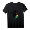 Rasta T-Shirt mit äthiopischer Flagge & jamaikanischen Wurzeln - Reggae Roots Rastafarian Kleidung für Männer & Frauen