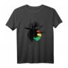 Rasta T-Shirt mit äthiopischer Flagge & jamaikanischen Wurzeln - Reggae Roots Rastafarian Kleidung für Männer & Frauen