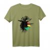 Rasta T-Shirt mit äthiopischer Flagge & jamaikanischen Wurzeln - Reggae Roots Rastafarian Kleidung für Männer & Frauen