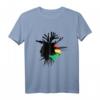 Rasta T-Shirt mit äthiopischer Flagge & jamaikanischen Wurzeln - Reggae Roots Rastafarian Kleidung für Männer & Frauen