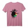 Rasta T-Shirt mit äthiopischer Flagge & jamaikanischen Wurzeln - Reggae Roots Rastafarian Kleidung für Männer & Frauen