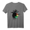 Rasta T-Shirt mit äthiopischer Flagge & jamaikanischen Wurzeln - Reggae Roots Rastafarian Kleidung für Männer & Frauen