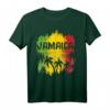 Jamaika Reggae Rastafari T-Shirt mit Palme und Löwe – Lustiges tropisches Design, klassisch geschnitten