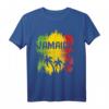 Jamaika Reggae Rastafari T-Shirt mit Palme und Löwe – Lustiges tropisches Design, klassisch geschnitten