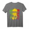 Jamaika Reggae Rastafari T-Shirt mit Palme und Löwe – Lustiges tropisches Design, klassisch geschnitten