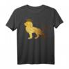 Herren-T-Shirt mit Löwenkrone und Löwengesicht – Goldfarbenes König des Dschungels Tiermotiv für Männer, Kinder & Tierliebhaber