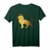 Herren-T-Shirt mit Löwenkrone und Löwengesicht – Goldfarbenes König des Dschungels Tiermotiv für Männer, Kinder & Tierliebhaber