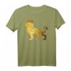 Herren-T-Shirt mit Löwenkrone und Löwengesicht – Goldfarbenes König des Dschungels Tiermotiv für Männer, Kinder & Tierliebhaber
