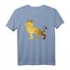 Herren-T-Shirt mit Löwenkrone und Löwengesicht – Goldfarbenes König des Dschungels Tiermotiv für Männer, Kinder & Tierliebhaber
