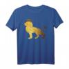 Herren-T-Shirt mit Löwenkrone und Löwengesicht – Goldfarbenes König des Dschungels Tiermotiv für Männer, Kinder & Tierliebhaber