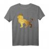 Herren-T-Shirt mit Löwenkrone und Löwengesicht – Goldfarbenes König des Dschungels Tiermotiv für Männer, Kinder & Tierliebhaber