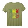 Reggae Jamaika Rastafari T-Shirt mit Palmen - Perfekt für Rasta Fans, Dub & Reggaeton Liebhaber, Geschenkidee für Musik und Kultur