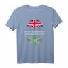 Britisch gewachsen mit jamaikanischen Wurzeln - Kulturelles T-Shirt mit Jamaika- und UK-Flagge für Familienfeiern, Sportevents und Feiertage