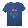 Britisch gewachsen mit jamaikanischen Wurzeln - Kulturelles T-Shirt mit Jamaika- und UK-Flagge für Familienfeiern, Sportevents und Feiertage