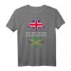 Britisch gewachsen mit jamaikanischen Wurzeln - Kulturelles T-Shirt mit Jamaika- und UK-Flagge für Familienfeiern, Sportevents und Feiertage