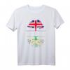 Britisch gewachsen mit jamaikanischen Wurzeln - Kulturelles T-Shirt mit Jamaika- und UK-Flagge für Familienfeiern, Sportevents und Feiertage