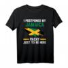 Jamaika T-Shirt mit Spruch 'Ich habe meinen Jamaika-Urlaub verschoben, nur um hier zu sein' – Humorvolles Design für Jamaika-Liebhaber