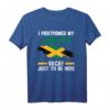 Jamaika T-Shirt mit Spruch 'Ich habe meinen Jamaika-Urlaub verschoben, nur um hier zu sein' – Humorvolles Design für Jamaika-Liebhaber