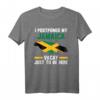 Jamaika T-Shirt mit Spruch 'Ich habe meinen Jamaika-Urlaub verschoben, nur um hier zu sein' – Humorvolles Design für Jamaika-Liebhaber