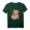 Kawaii Katze isst Ramen Suppe T-Shirt – Süßes Japanisches Tiermotiv für Katzen- und Japan-Fans