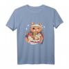 Kawaii Katze isst Ramen Suppe T-Shirt – Süßes Japanisches Tiermotiv für Katzen- und Japan-Fans