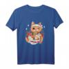 Kawaii Katze isst Ramen Suppe T-Shirt – Süßes Japanisches Tiermotiv für Katzen- und Japan-Fans
