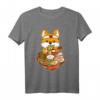 Kawaii Japanischer Anime Shiba Inu Ramen T-Shirt – Niedliches Hunde-Design im Kawaii-Stil für Anime- und Ramen-Fans