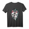 Japan Anime Kitsune Maske T-Shirt mit Oni Dämonen & Vaporwave Design – Perfektes Otaku- und Geek-Geschenk für Anime- und Manga-Fans