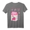 Japanisches Erdbeer Milch Getränk Kawaii Kanji Retro Manga T-Shirt – Exklusives Geschenk für Japan- und Milchliebhaber, perfekt für jeden Anlass