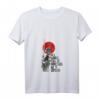 Damen Samurai T-Shirt mit V-Ausschnitt - Japanisches Frauen T-Shirt für Geburtstage, Samurailiebhaber & stilvolle Mode