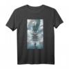 Japan Anime Maske T-Shirt mit Kitsune, Oni & Samurai Motiven – Futuristisches Japan-Design für Manga- und Anime-Fans, Kawaii Monster & Geister Masken