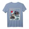 Vintage Japan Samurai Neko T-Shirt – Kawaii Katzen Samurai Design für Otaku, Anime, Manga & Vaporwave Fans