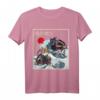Vintage Japan Samurai Neko T-Shirt – Kawaii Katzen Samurai Design für Otaku, Anime, Manga & Vaporwave Fans