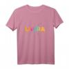 Laura - Schöner Name mit Schmetterlingen T-Shirt | Personalisierte Geschenkidee für Frauen & Mädchen zum Geburtstag, Weihnachten & Namenstag
