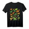 Dinosaurier T-Shirt für Jungen, Mädchen, Damen & Herren - 20 coole und gefährliche Dinos, perfektes Geschenk für Dinosaurier-Fans