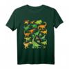 Dinosaurier T-Shirt für Jungen, Mädchen, Damen & Herren - 20 coole und gefährliche Dinos, perfektes Geschenk für Dinosaurier-Fans