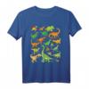 Dinosaurier T-Shirt für Jungen, Mädchen, Damen & Herren - 20 coole und gefährliche Dinos, perfektes Geschenk für Dinosaurier-Fans