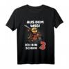 Kinder 3. Geburtstag T-Shirt - Aus dem Weg! Ich bin schon 3, lustiges Motorrad-Shirt für Jungen und Mädchen zum Geburtstag