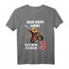 Kinder 3. Geburtstag T-Shirt - Aus dem Weg! Ich bin schon 3, lustiges Motorrad-Shirt für Jungen und Mädchen zum Geburtstag